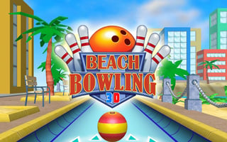 Beach Bowling 3d game cover