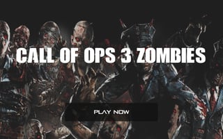 Call Of Ops 3 Zombies game cover