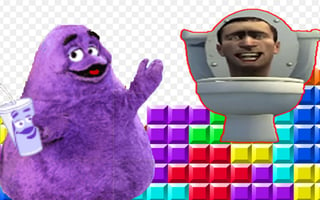 Grimace Shake & Skibidi Tetris game cover