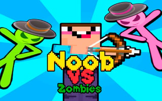 Noob Vs Stickman Zombies game cover