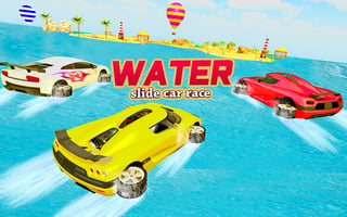 Water Slide Car Race - Water Surfing Stunts