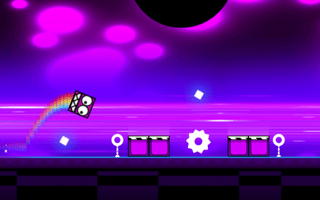 Geometry Neon Dash Rainbow