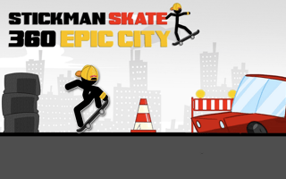 Stickman Skate 360 Epic City game cover