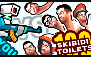 You Vs 100 Skibidi Toilets game cover